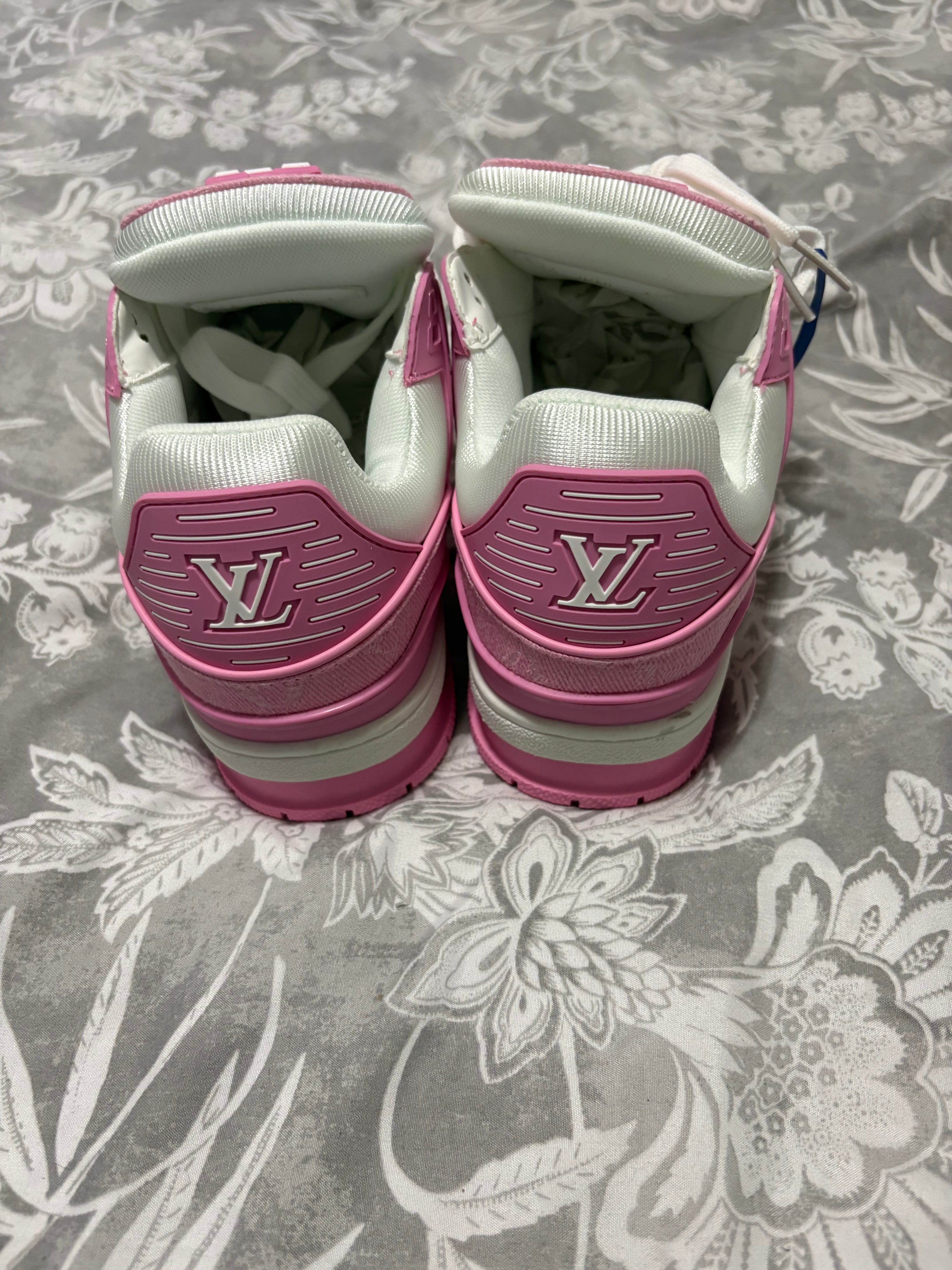 Louis Vuitton LV Trainer Pink & White – Women's