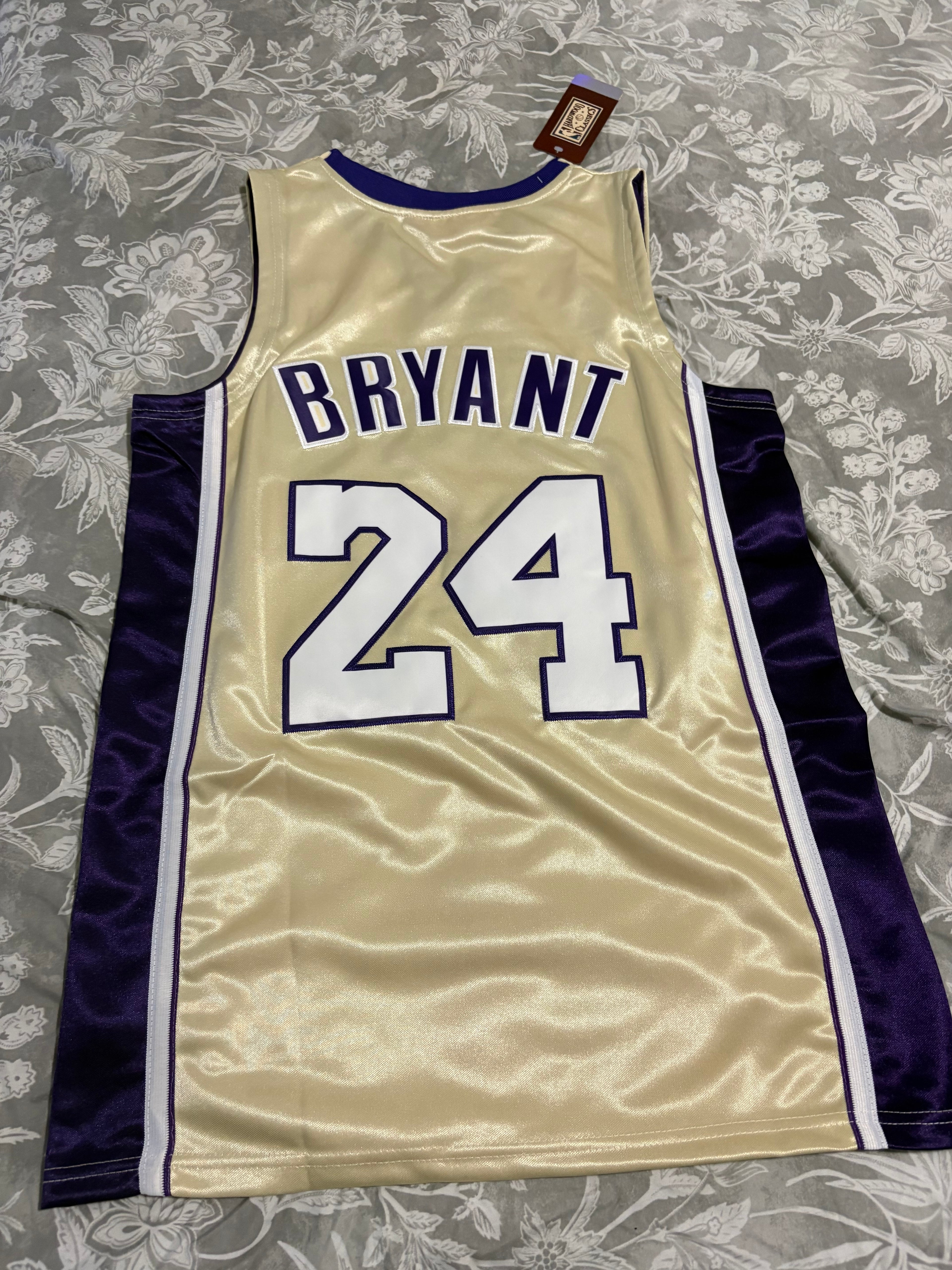 Lakers #24 Kobe Bryant Gold Jersey – Mitchell & Ness