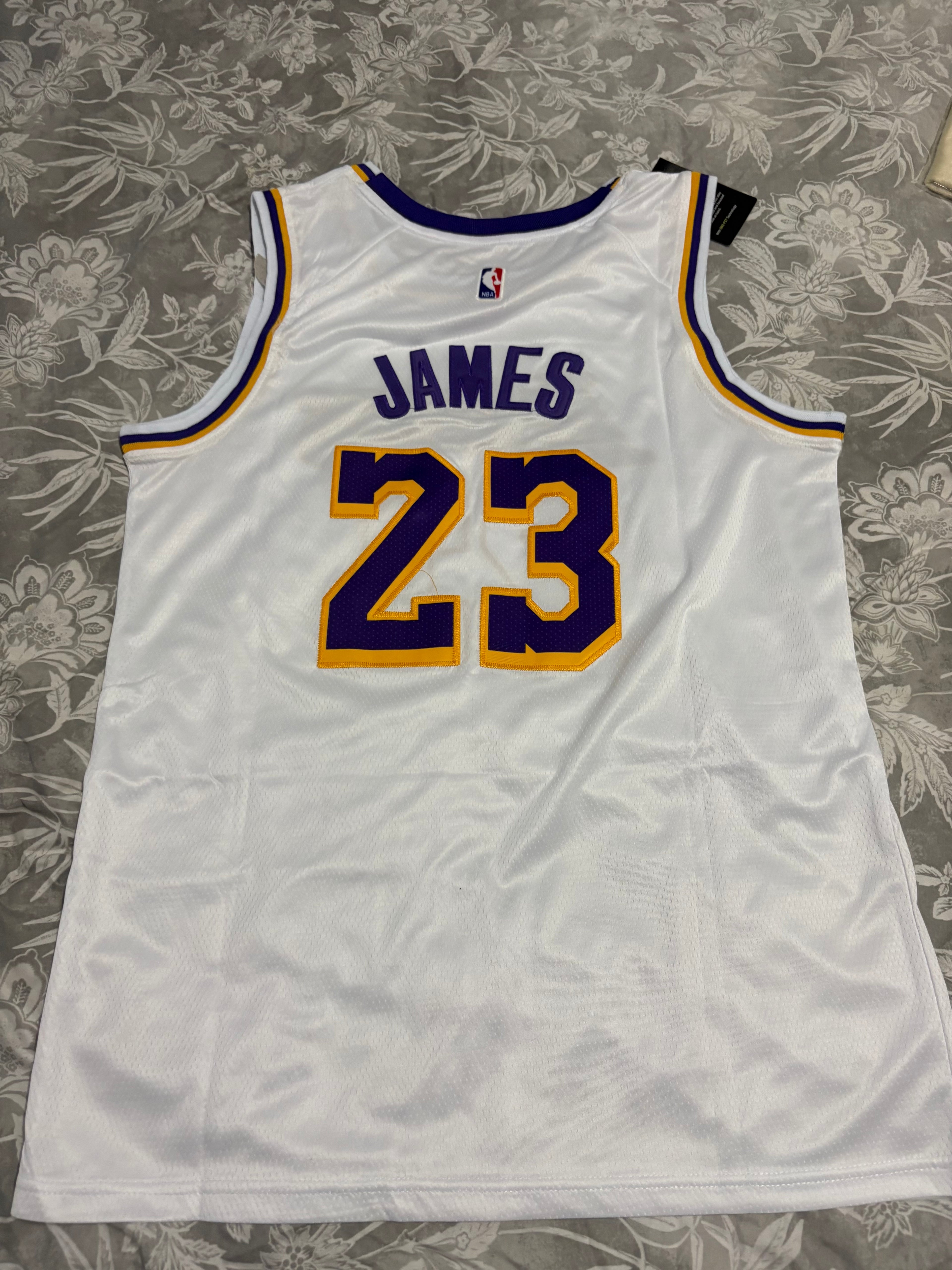 Lakers #23 LeBron James Graffiti Jersey All sizes available