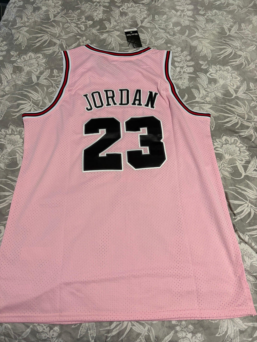 Bulls #23 Michael Jordan Pink Jersey – Hardwood Classics All Sizes available