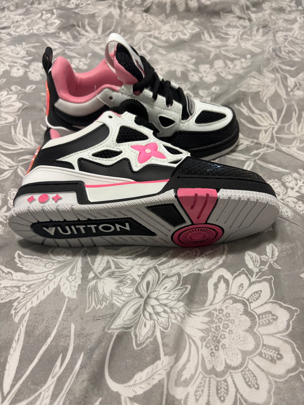 Louis Vuitton Skate Sneaker Black, White & Pink – Women's