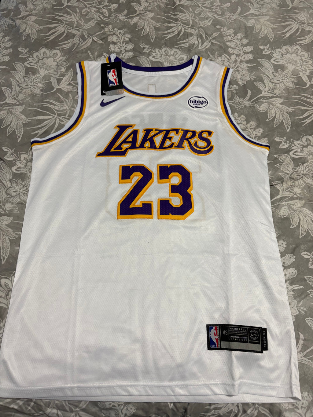 Lakers #23 LeBron James Graffiti Jersey All sizes available