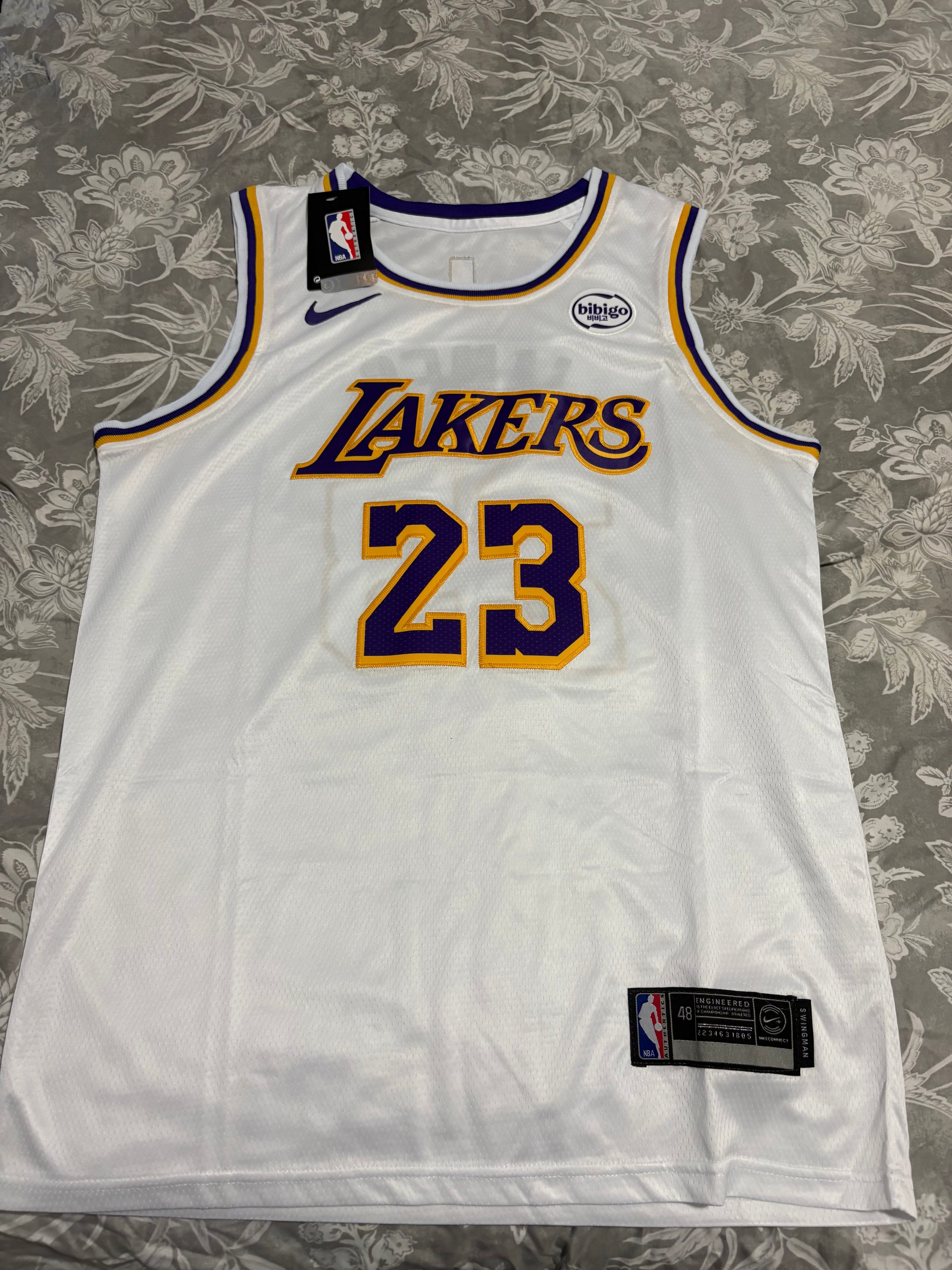 Lakers #23 LeBron James Graffiti Jersey All sizes available